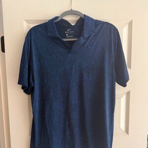 Nike Golf Polo Dri-FIT, Size Medium Navy